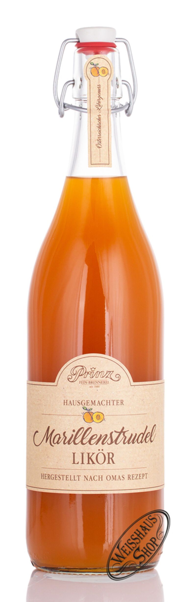 Prinz Marillenstrudel Likör 16% vol. 1,0l