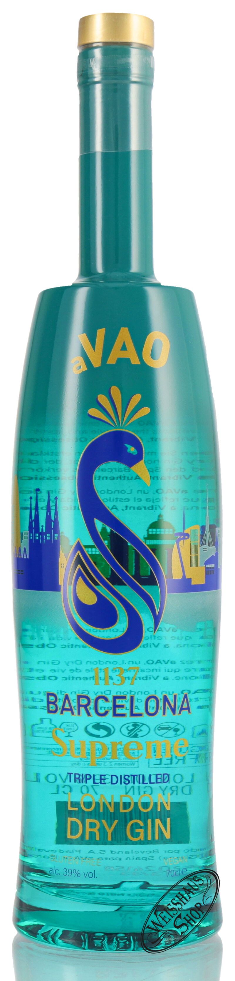 aVAO 1137 London Dry Gin 39% vol. 0,70l aVAO 1137 London Dry Gin 39% vol. 0,70l