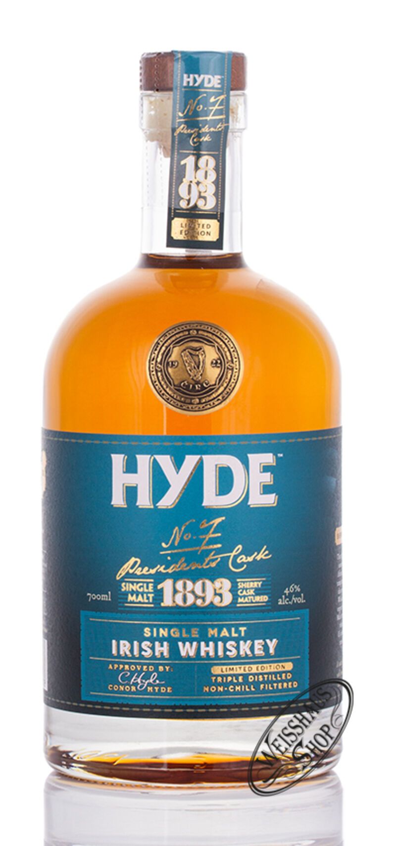 Hyde No. 7 Irish Sherry Matured Irish Whiskey 46% vol. 0,70l