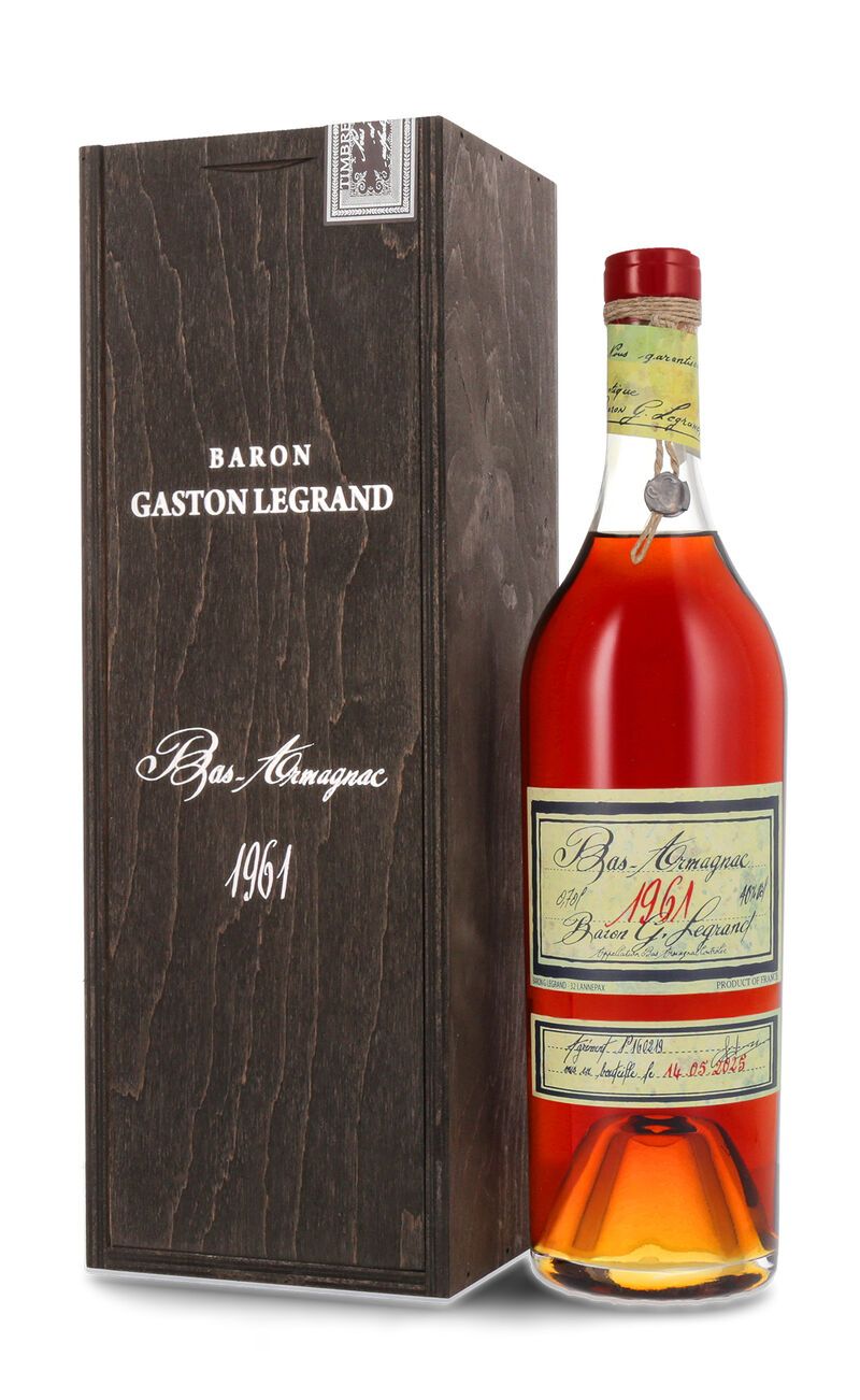 Lhéraud Baron Gaston Legrand 1961 Bas Armagnac 40% vol. 0,70l