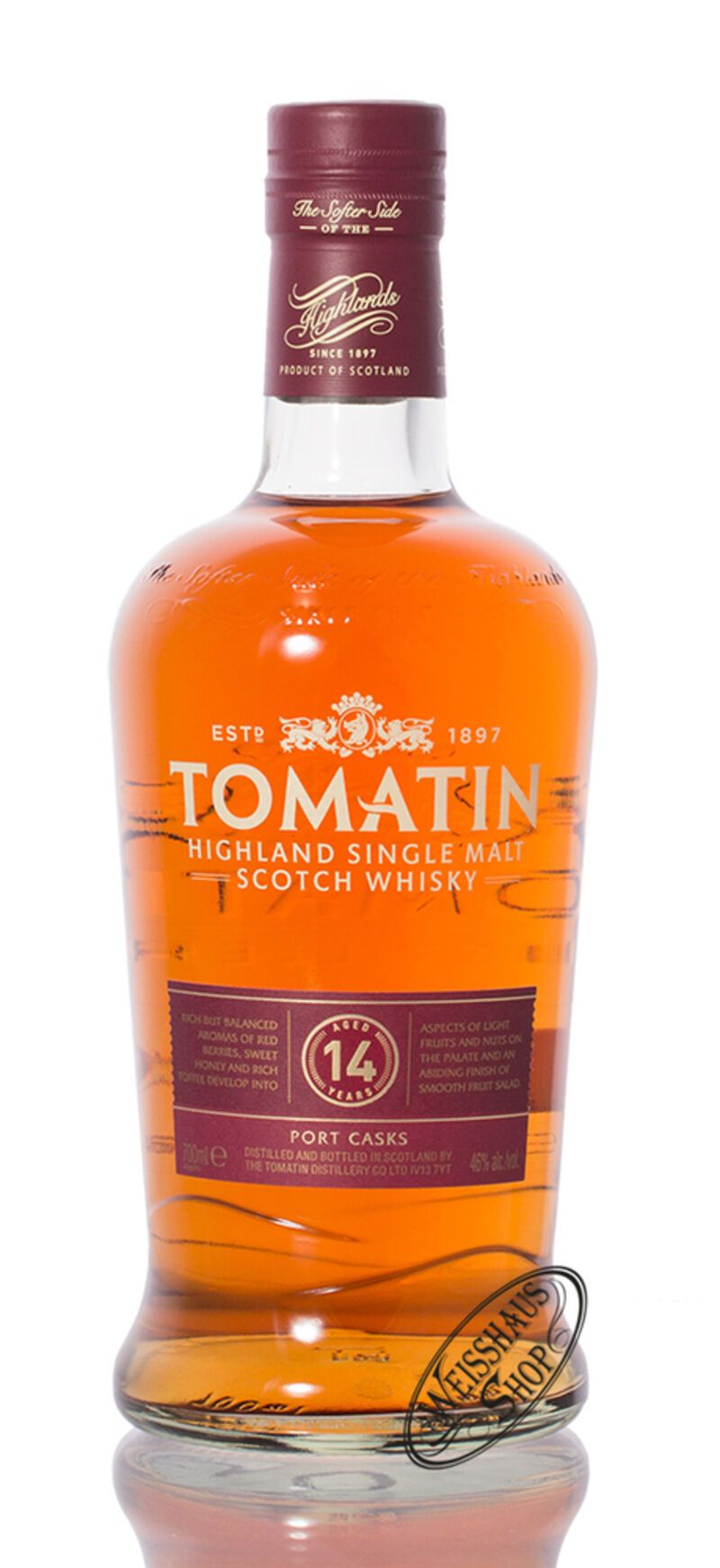 Tomatin 14 YO Port Wood Finish Whisky 46% vol. 0,70l