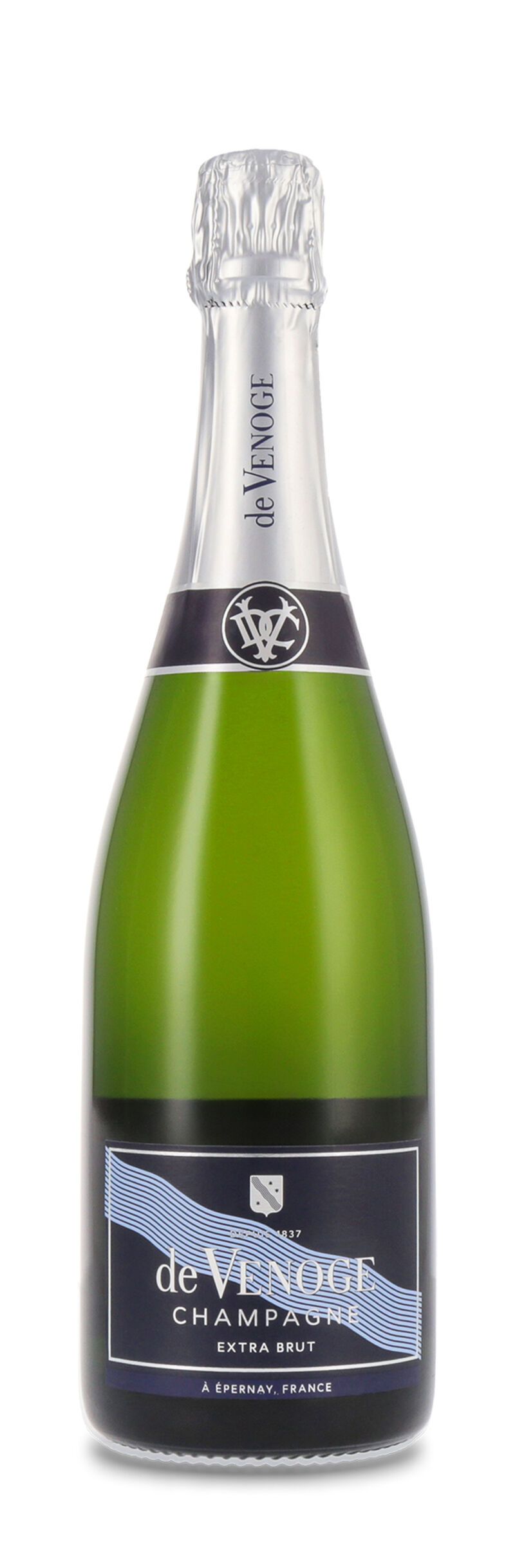 De Venoge Champagner Cordon Bleu Extra Brut 12% vol. 0,75l Geschenkkarton
