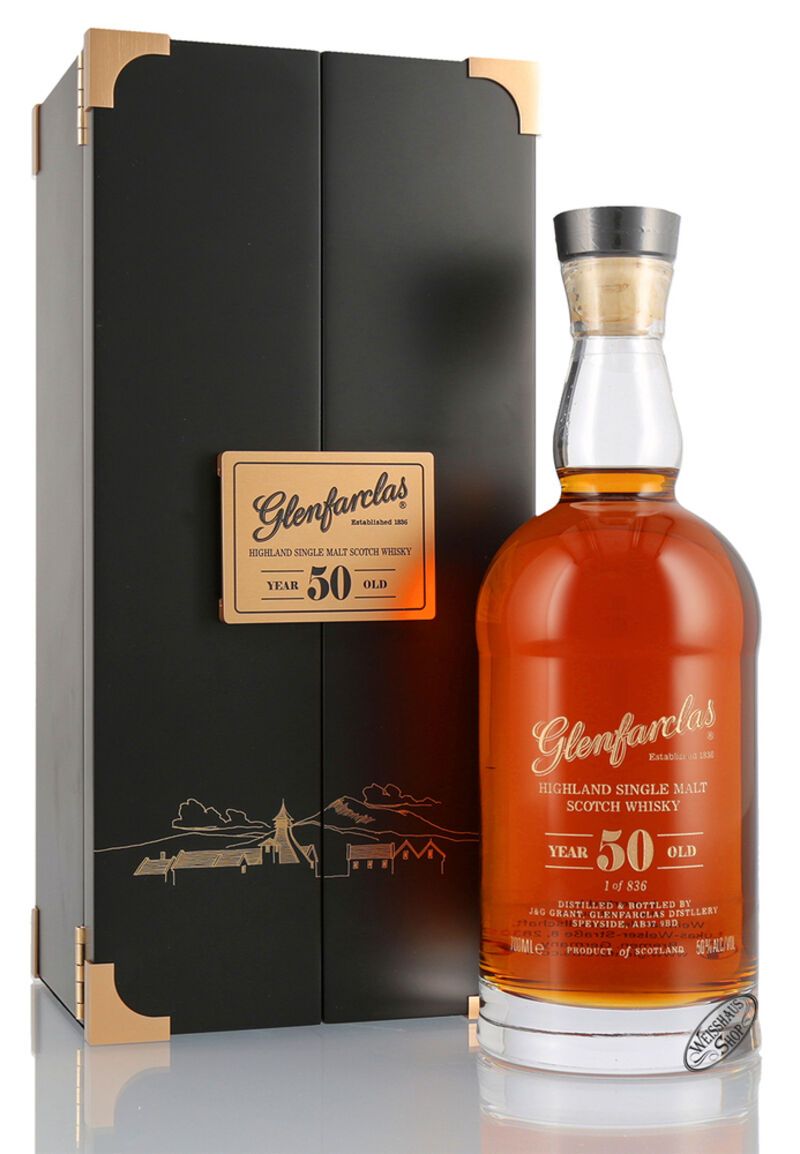 Glenfarclas 50 YO Single Malt Whisky 50% vol. 0,70l Glenfarclas 50 YO Single Malt Whisky 50% vol. 0,70l