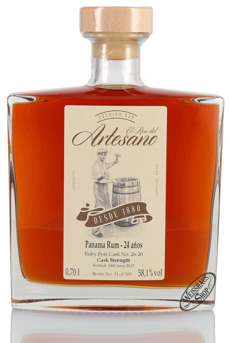 El Ron del Artesano 24 YO Ruby Cask 58,1% vol. 0,70l El Ron del Artesano 24 YO Ruby Cask 58,1% vol. 0,70l
