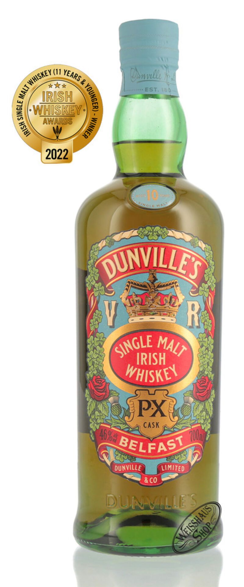 Dunville's 10 YO PX Finish Irish Whiskey 46% vol. 0,70l Dunville's 10 YO PX Finish Irish Whiskey 46% vol. 0,70l