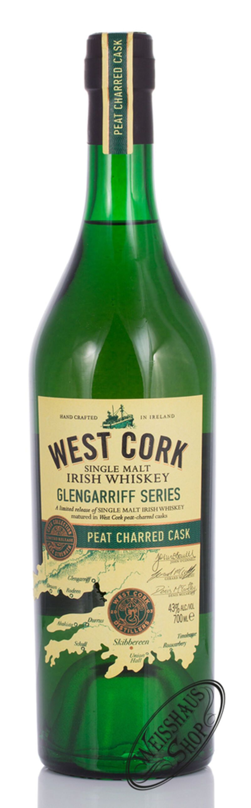 West Cork Glengarriff Series Peat Charred Cask 43% vol. 0,70l