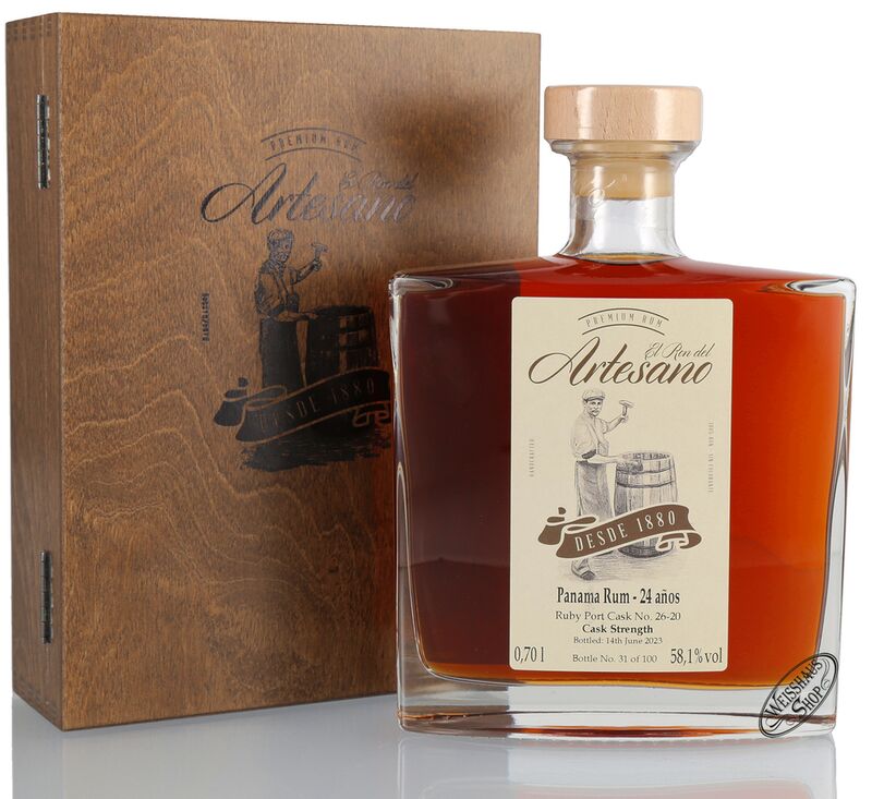 El Ron del Artesano 24 YO Ruby Cask 58,1% vol. 0,70l El Ron del Artesano 24 YO Ruby Cask 58,1% vol. 0,70l