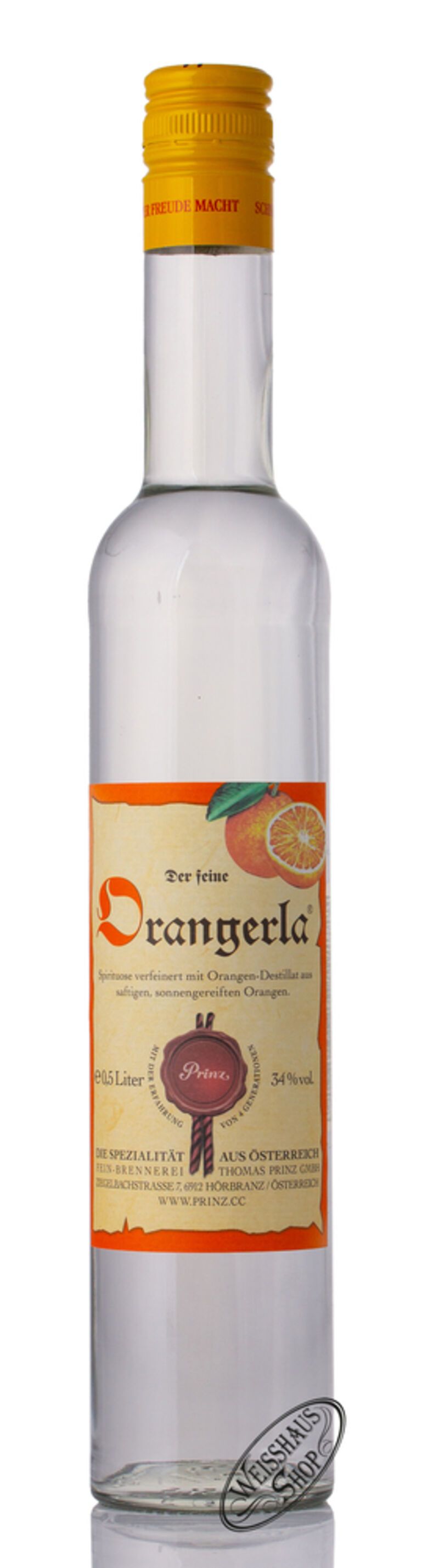 Prinz Orangerla 34% vol. 0,50l