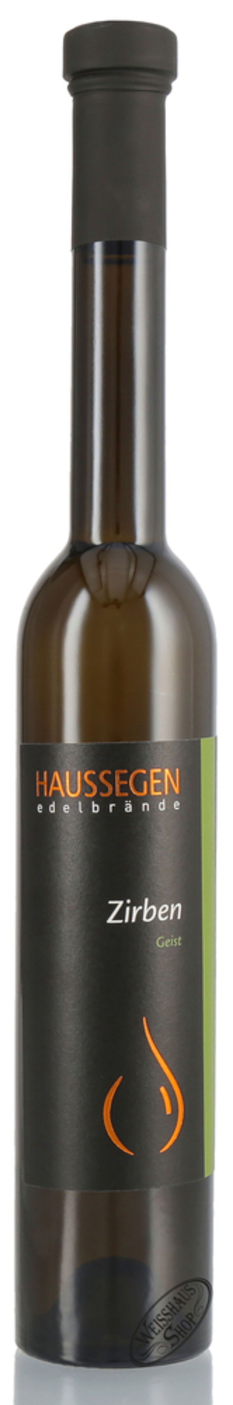 Haussegen Zirben Holz Geist 40% vol. 0,35l