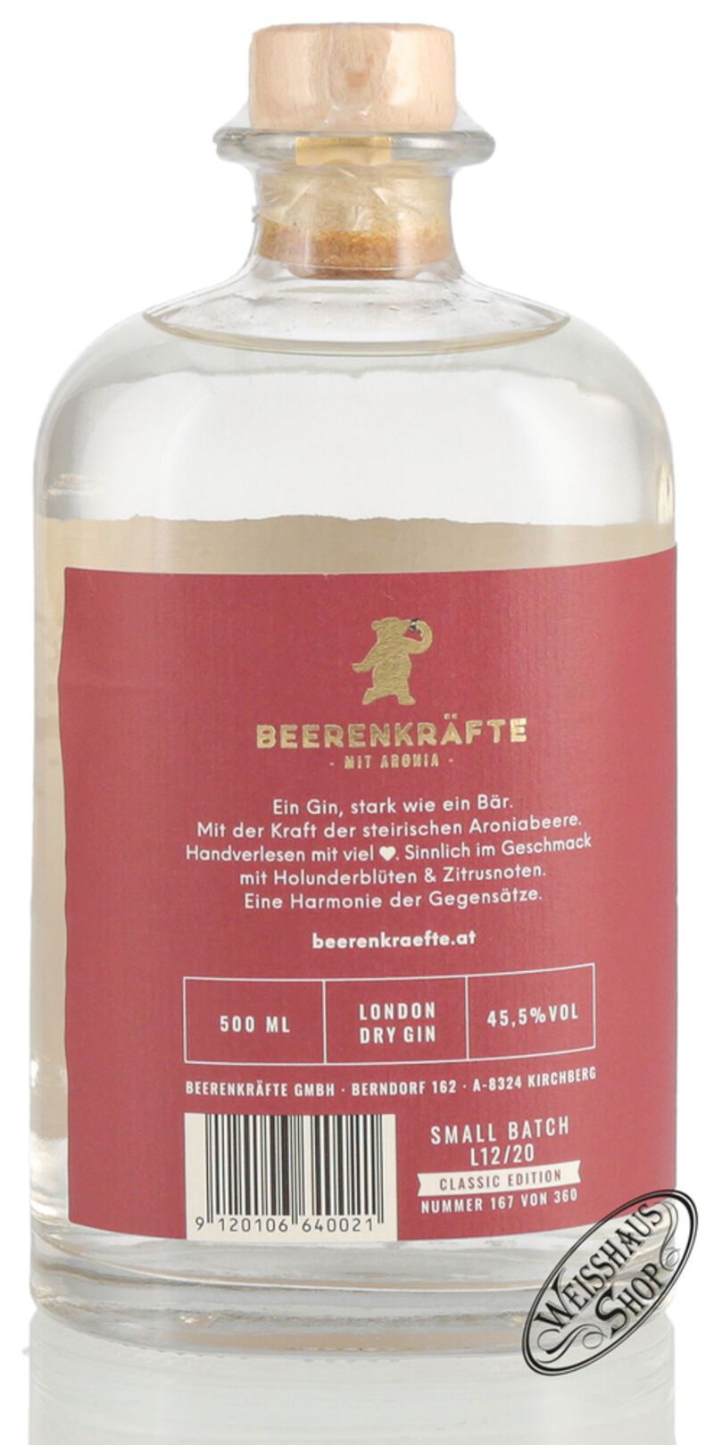 Beerenkräfte Aroniabeeren Gin 45,5% vol. 0,50l