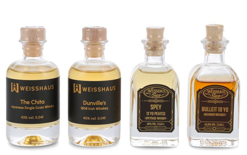 Taste and Match - Whisky around the World 4 x 0,04l Weisshaus Sample Set