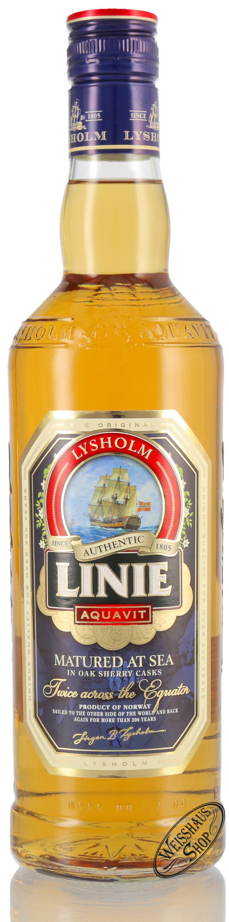 Linie Aquavit Lysholm Authentic 41,5% vol. 0,70l