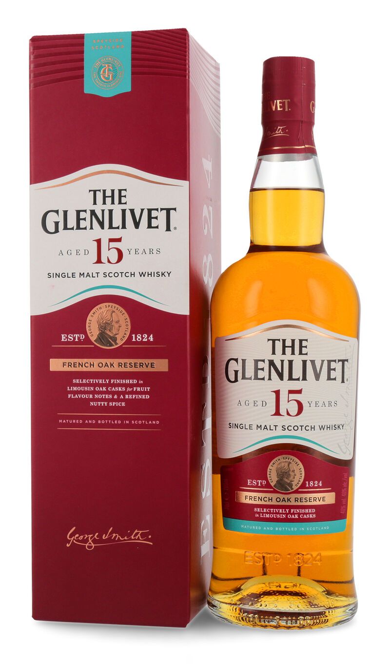 The Glenlivet 15 YO French Oak Reserve Whisky 40% vol. 0,70l