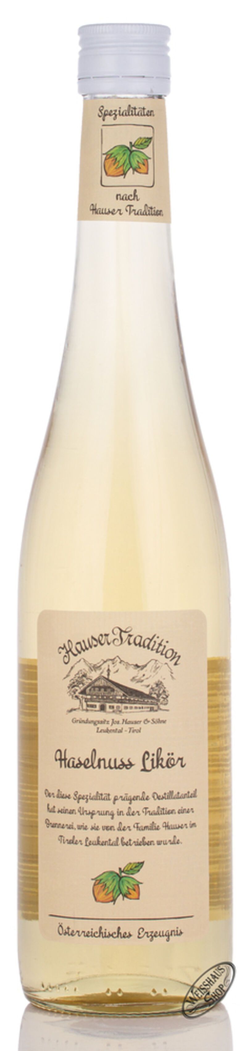 Hauser Haselnuss Likör 18% vol. 0,70l