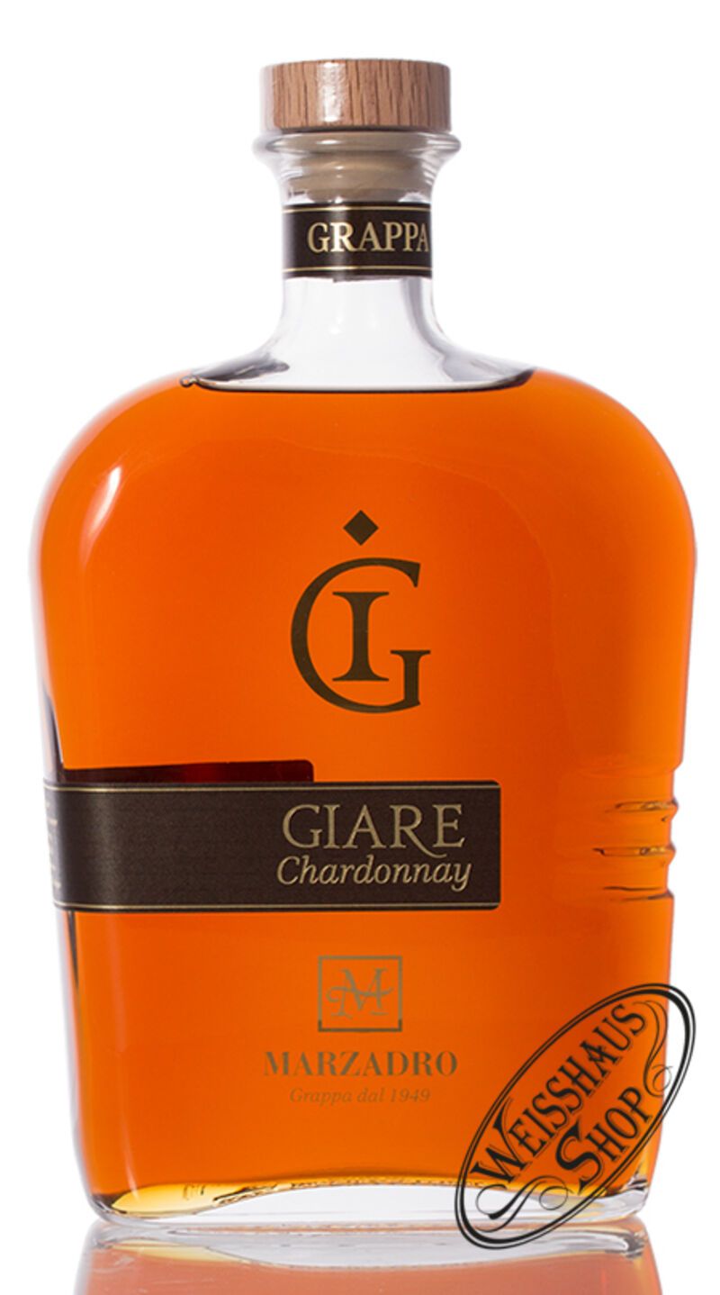 Marzadro Grappa Le Giare Chardonnay 45% vol. 2,0l Magnum