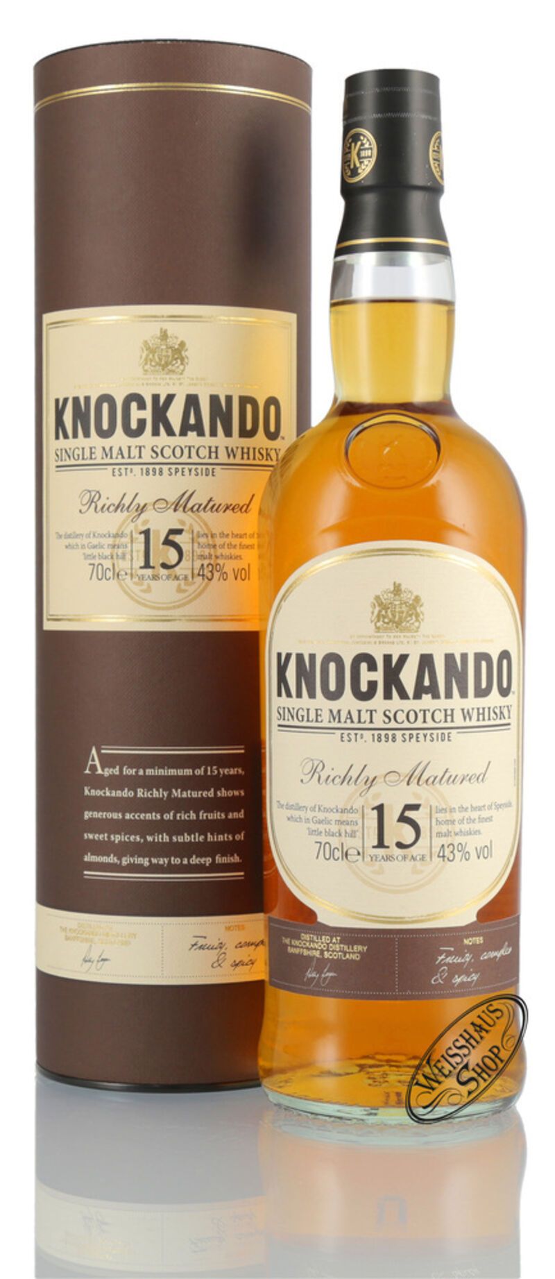 Knockando 15 YO Single Malt Whisky 43% vol. 0,70l