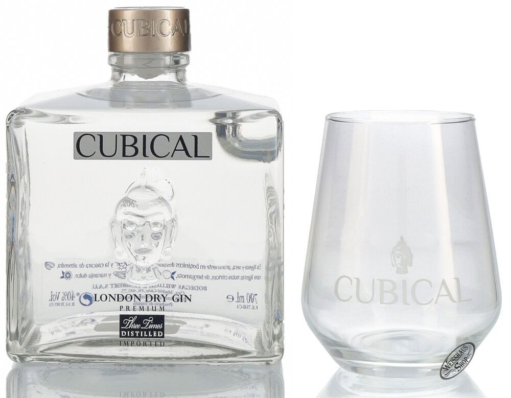 Cubical by Botanic Premium London Dry Gin Geschenk-Set 40% vol. 0,70l