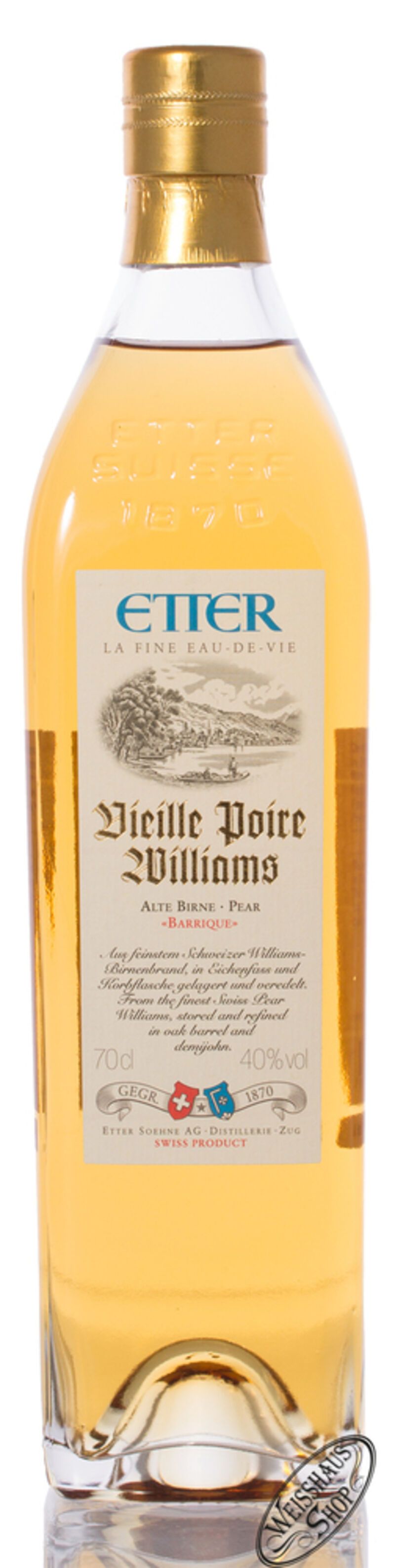 Etter Vieille Poire Williams Brand 40% vol. 0,70l