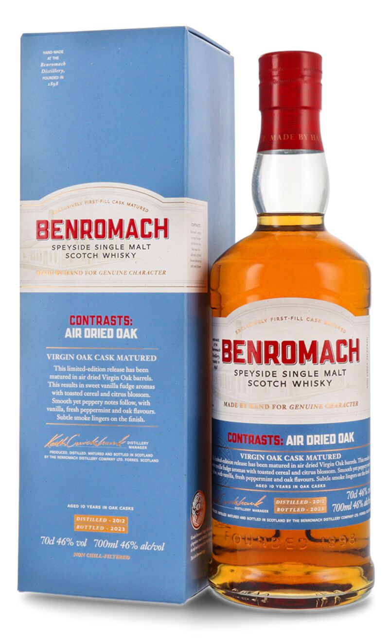 Benromach Virgin Oak Air Dried Vintage 2012 Whisky 46% vol. 0,70l