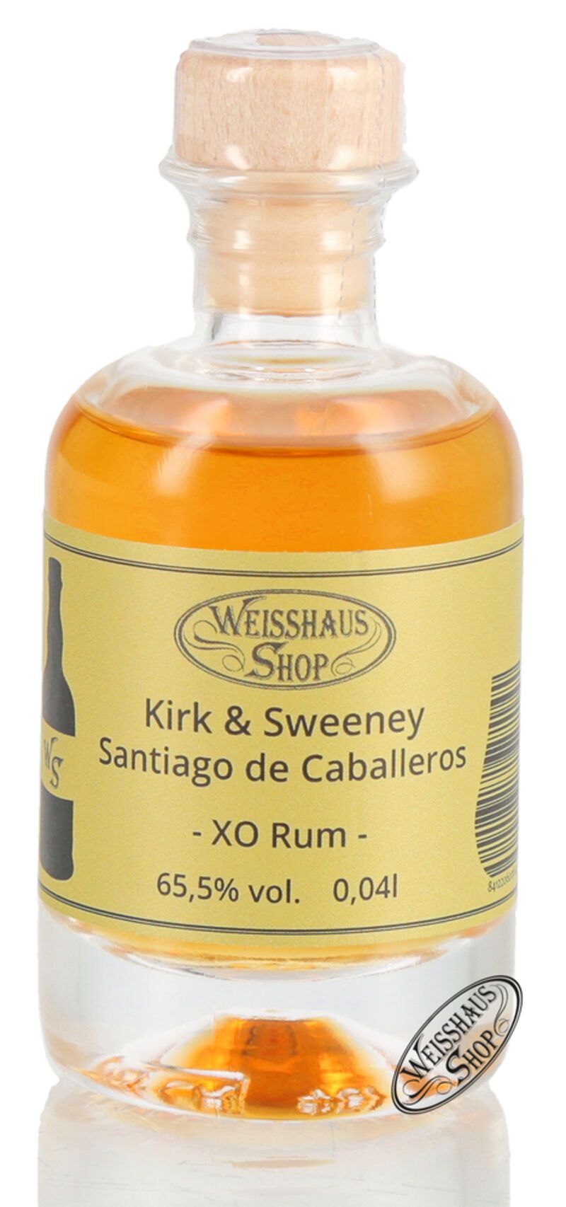 Kirk & Sweeney XO Santiago de Caballeros Rum 65,5% vol. 0,04l Weisshaus Sample