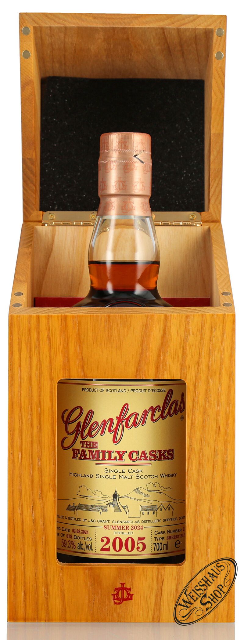 Glenfarclas Vintage 2005 Family Casks Whisky 59,3% vol. 0,70l Glenfarclas Vintage 2005 Family Casks Whisky 59,3% vol. 0,70l
