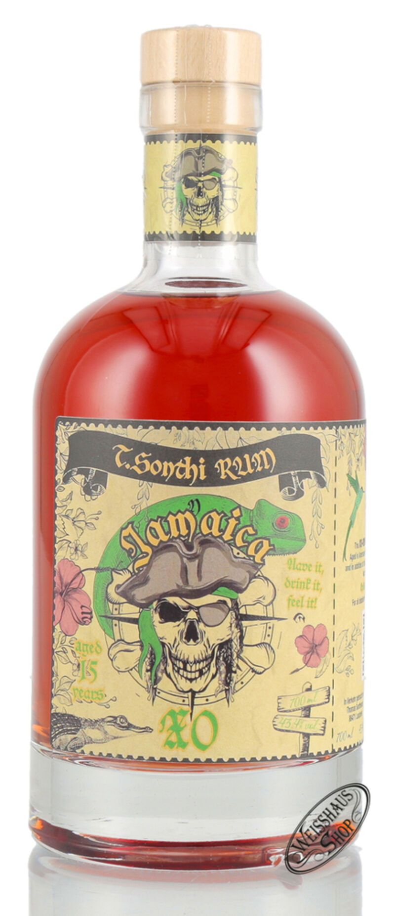 T. Sonthi Jamaica XO Rum 43,4% vol. 0,70l
