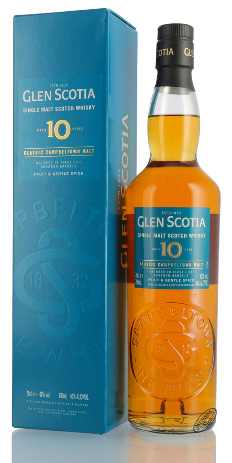 Glen Scotia 10 YO Unpeated Single Malt Whisky 40% vol. 0,70l