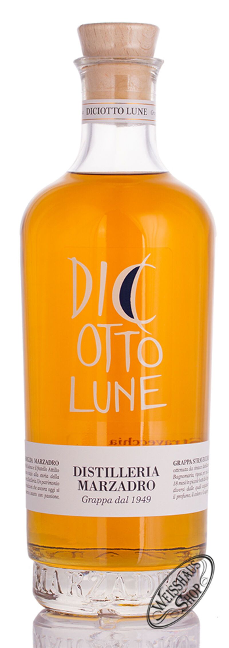Marzadro Grappa Le Dic'otto Lune 41% vol. 0,70l