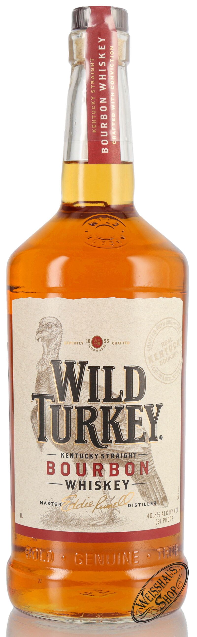 Wild Turkey 81 Proof Bourbon Whiskey 40,5% vol. 1,0l