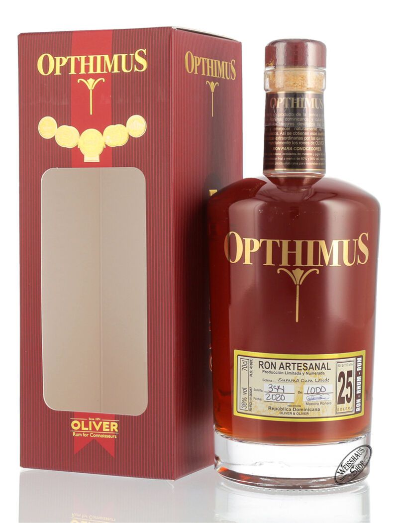 Opthimus 25 YO Rum 38% vol. 0,70l