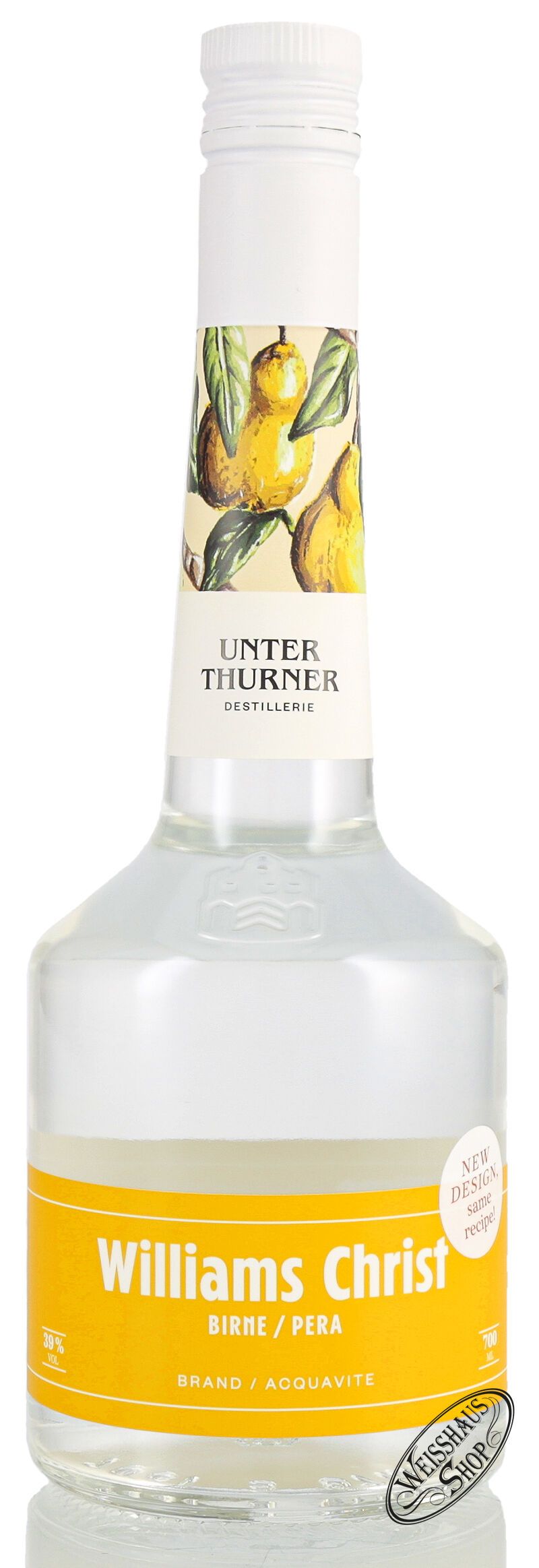 Unterthurner Williams Christ Birne 39% vol. 0,70l