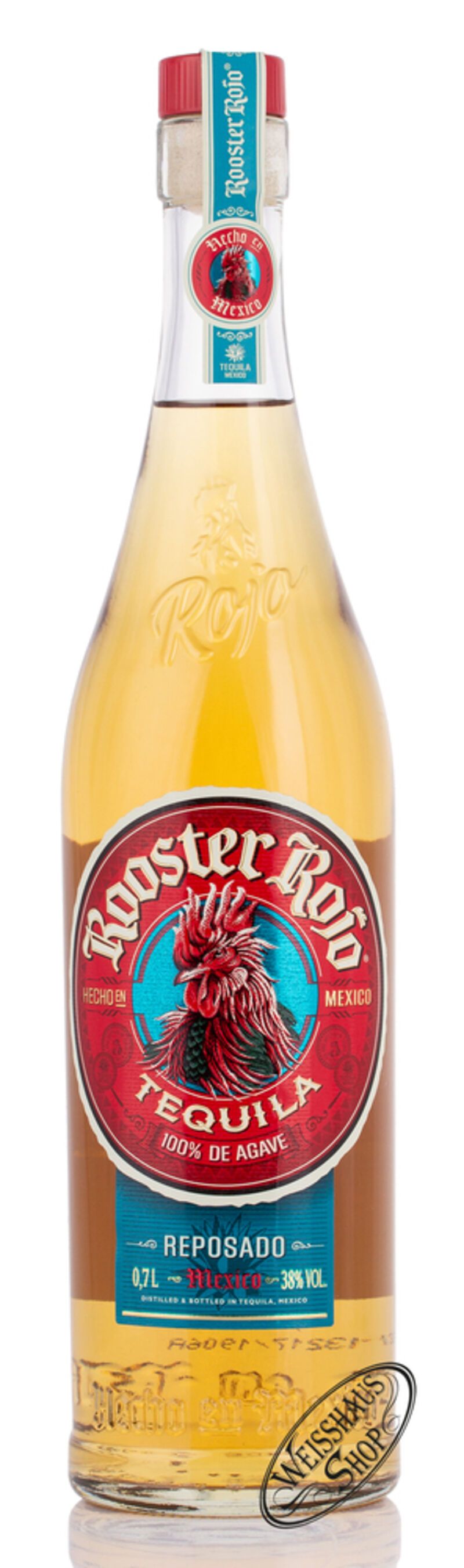 Rooster Rojo Tequila Reposado 38% vol. 0,70l
