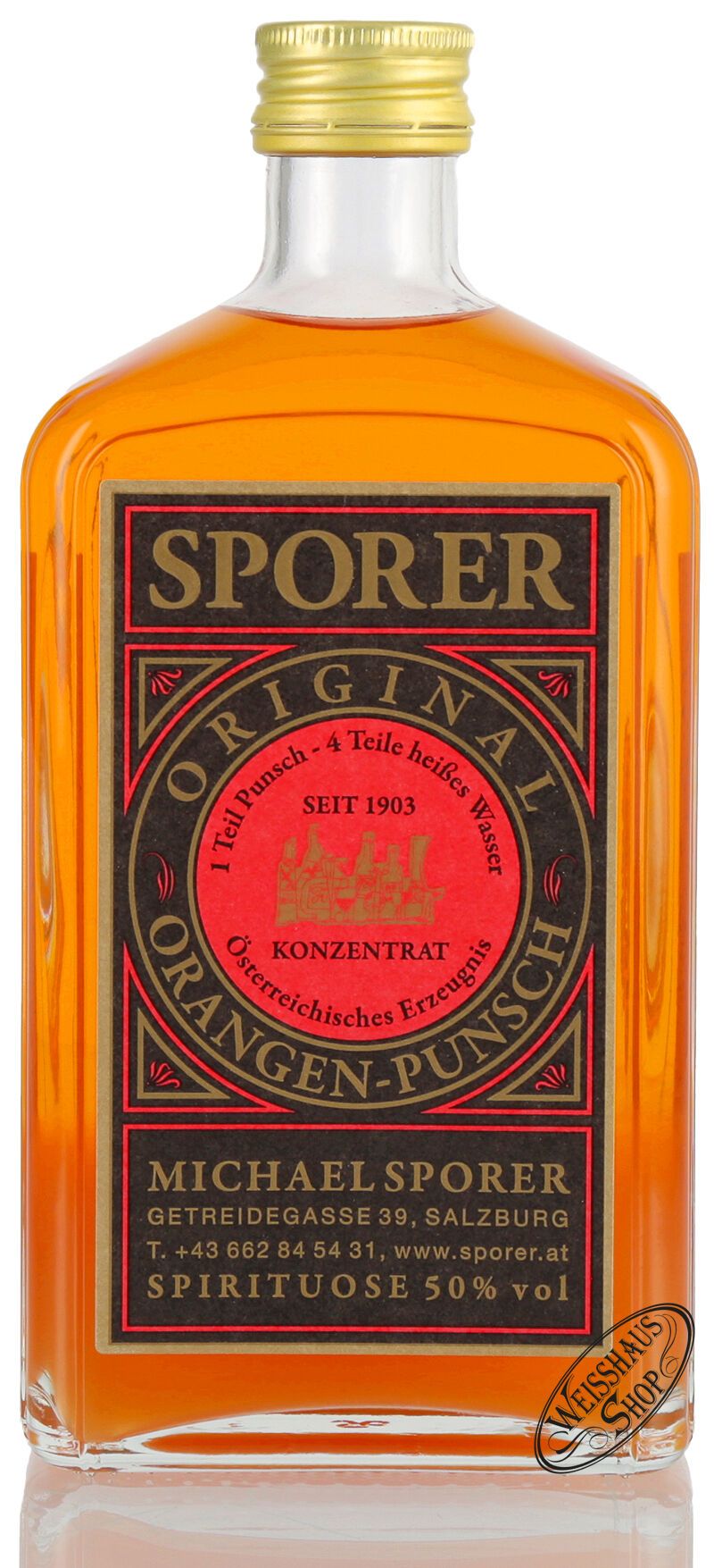 Sporer Orangen Punsch 50% vol. 0,50l