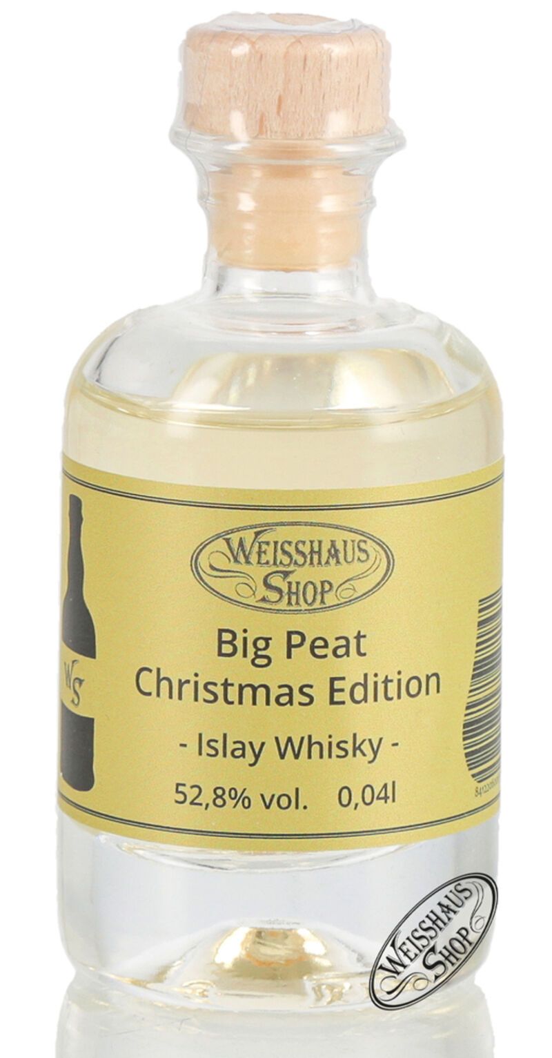 Big Peat Christmas Edition Islay Whisky 52,8% vol. 0,04l Weisshaus Sample Big Peat Christmas Edition Islay Whisky 52,8% vol. 0,04l Weisshaus Sample