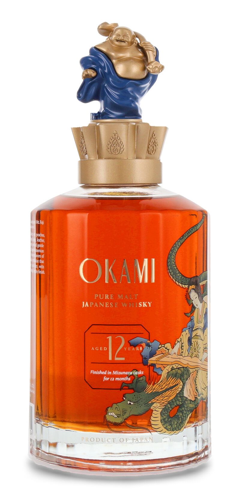 Okami 12 YO Pure Malt Japanese Whisky 40% vol. 0,70l