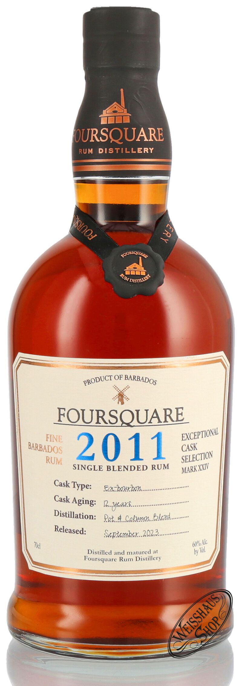 Foursquare Cask Strength Rum 2011 60% vol. 0,70l