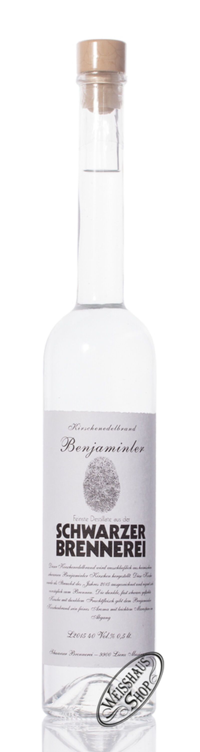 Schwarzer Kirsche Benjaminler 40% vol. 0,50l Schwarzer Kirsche Benjaminler 40% vol. 0,50l