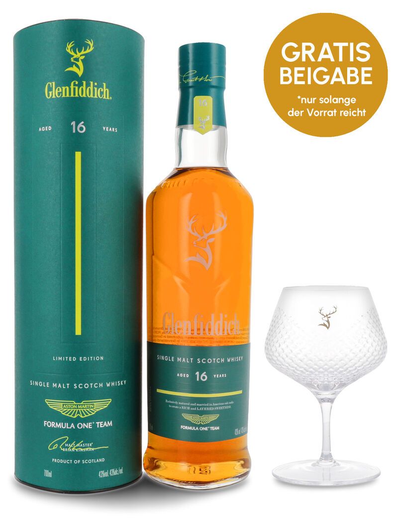 Glenfiddich 16 YO Aston Martin Whisky 43% vol. 0,70l
