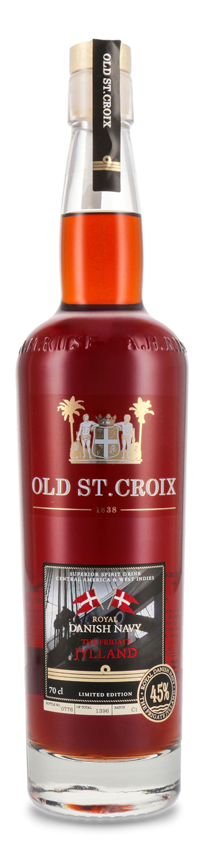 A.H. Riise Old St. Croix Fregatten Jylland Danish Navy 45% vol. 0,70l
