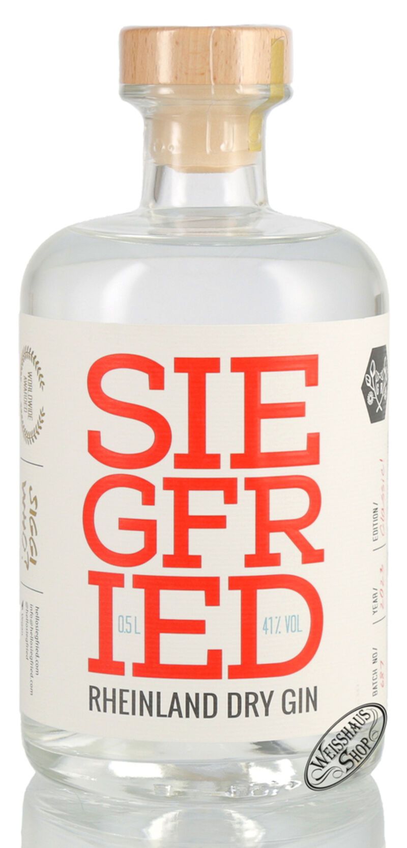 Siegfried Rheinland Dry Gin 41% vol. 0,50l Siegfried Rheinland Dry Gin 41% vol. 0,50l