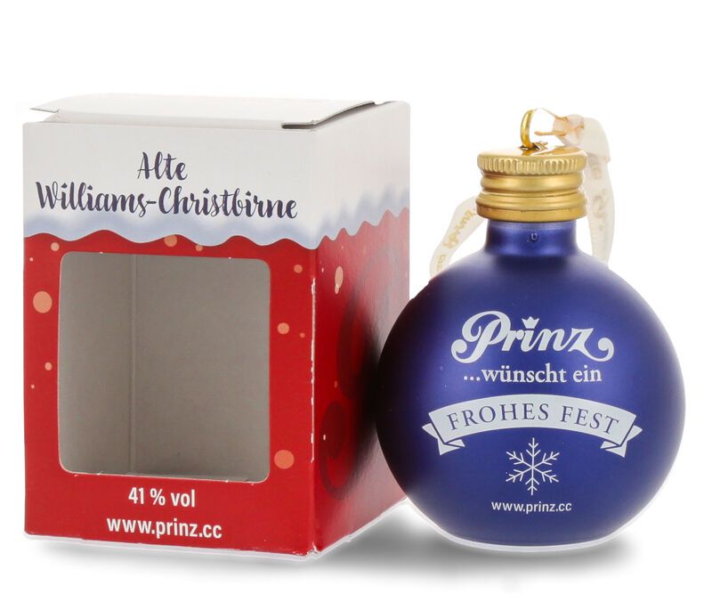 Prinz Christbaumkugel Alte Williams-Christ-Birne 41% vol. 0,04l Prinz Christbaumkugel Alte Williams-Christ-Birne 41% vol. 0,04l