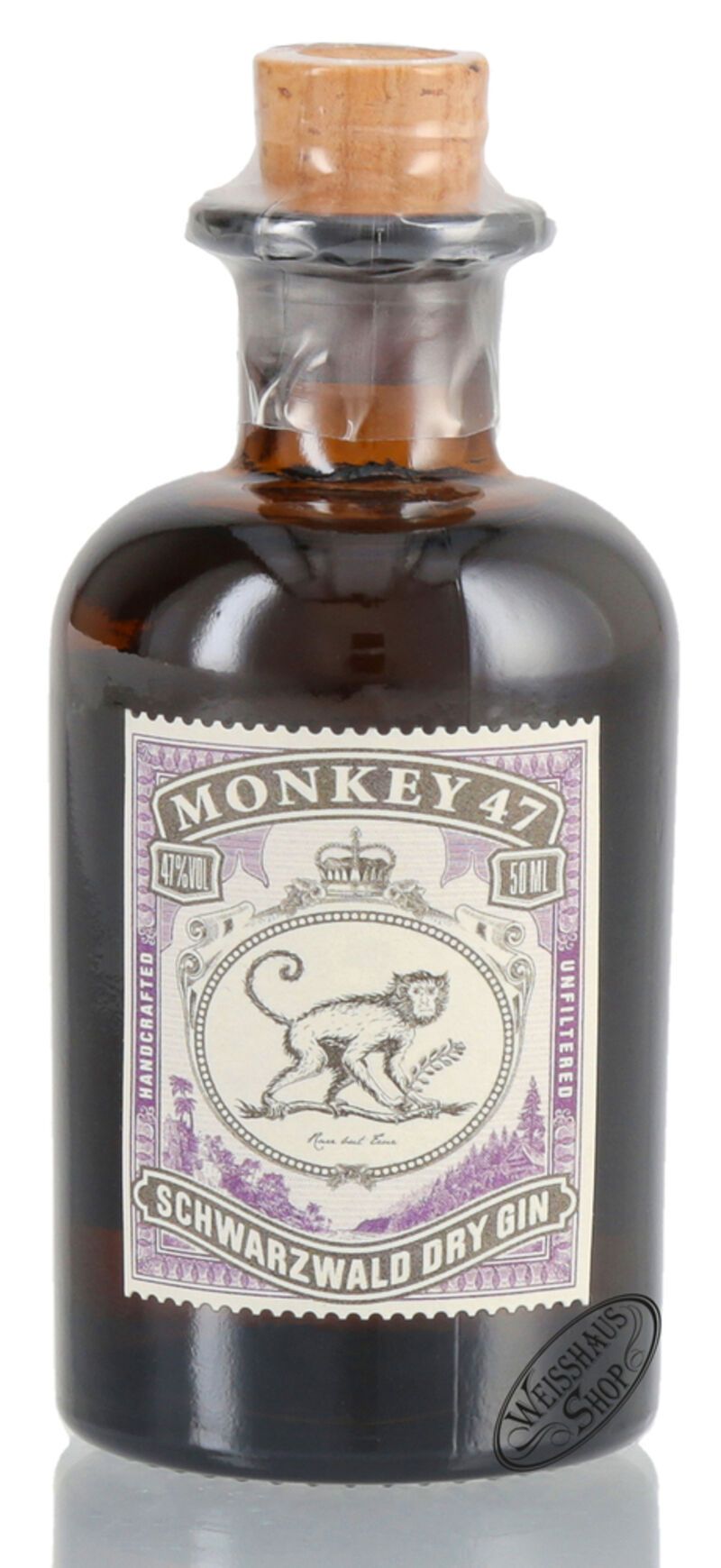 Monkey 47 Dry Gin 47% vol. 0,05l Miniatur Monkey 47 Dry Gin 47% vol. 0,05l Miniatur