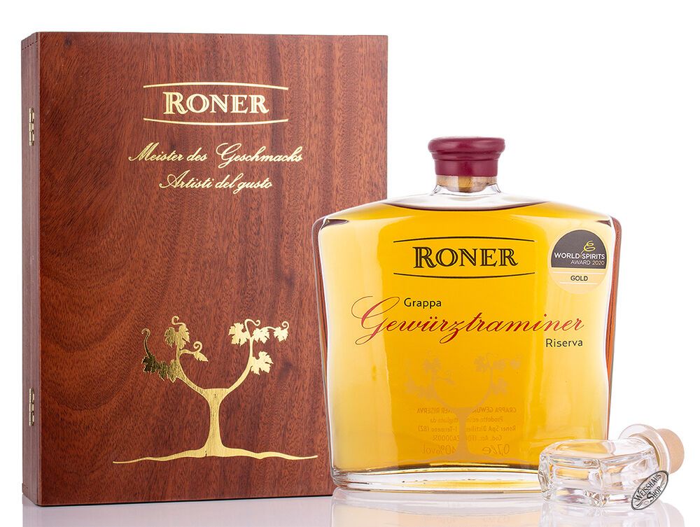 Roner Grappa Gewürztraminer Riserva 40% vol. 0,70l
