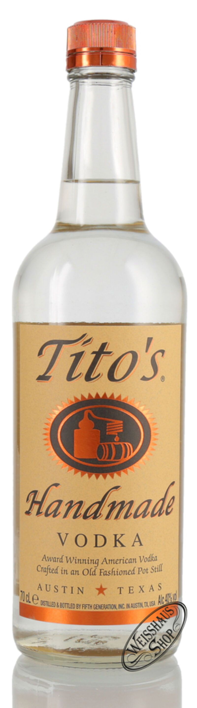 Tito's Handmade Vodka 40% vol. 0,70l Tito's Handmade Vodka 40% vol. 0,70l