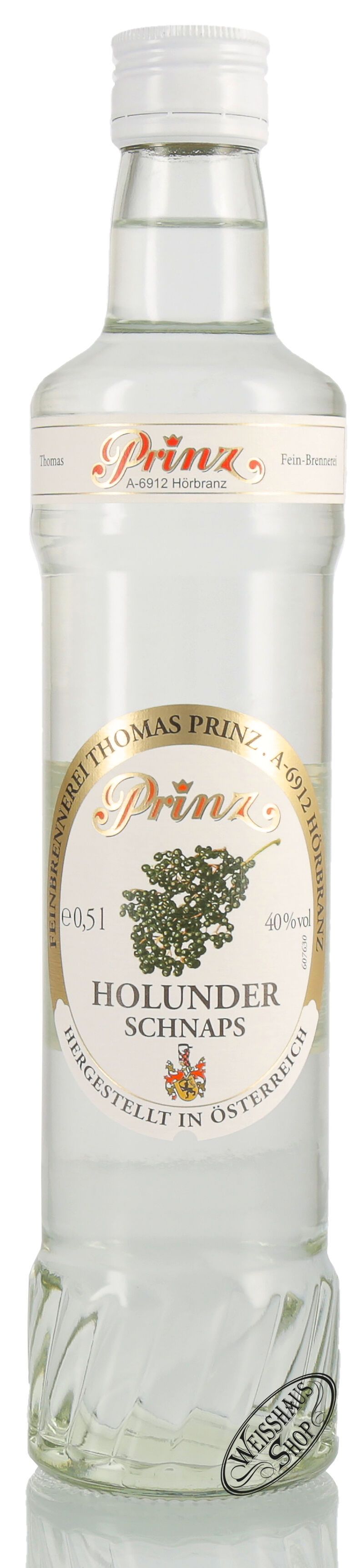 Prinz Holunder Schnaps 40% vol. 0,50l