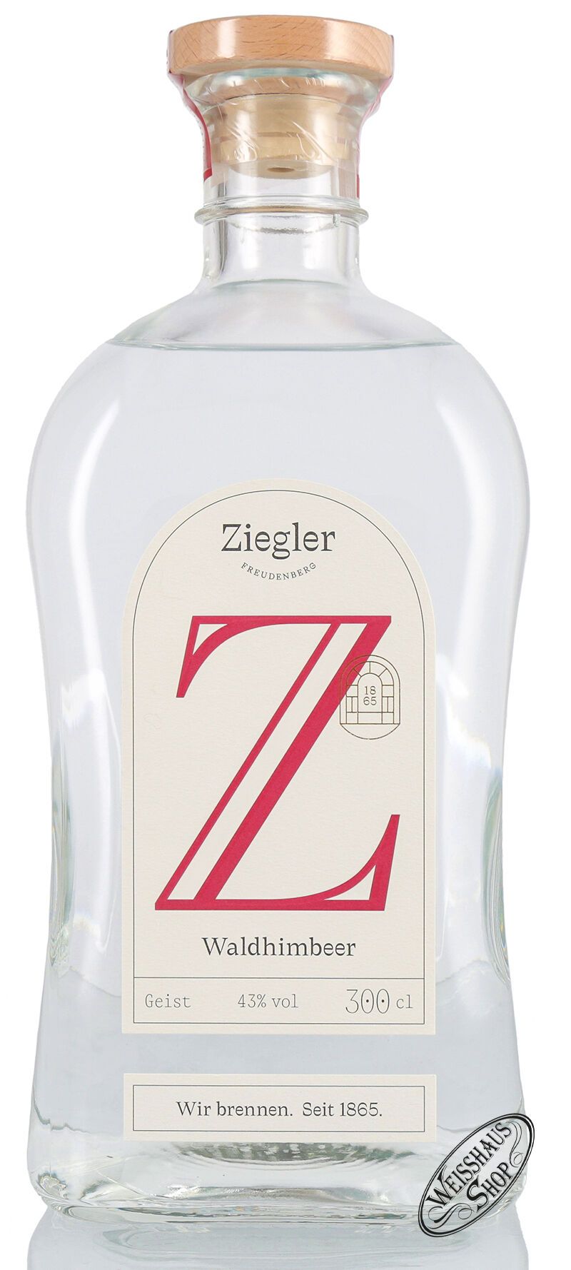 Ziegler Waldhimbeergeist 43% vol. 3,0l Doppelmagnum Ziegler Waldhimbeergeist 43% vol. 3,0l Doppelmagnum