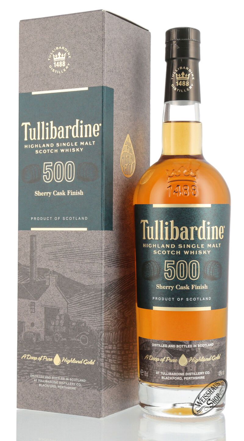 Tullibardine 500 Sherry Finish Whisky 43% vol. 0,70l