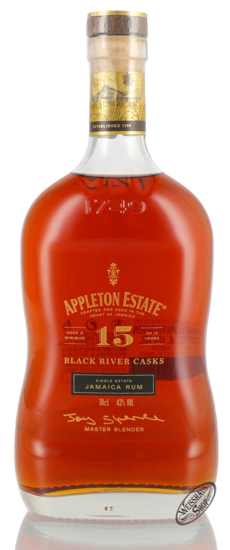 Appleton Estate 15 YO Black River Casks Jamaica Rum 43% vol. 0,70l ...